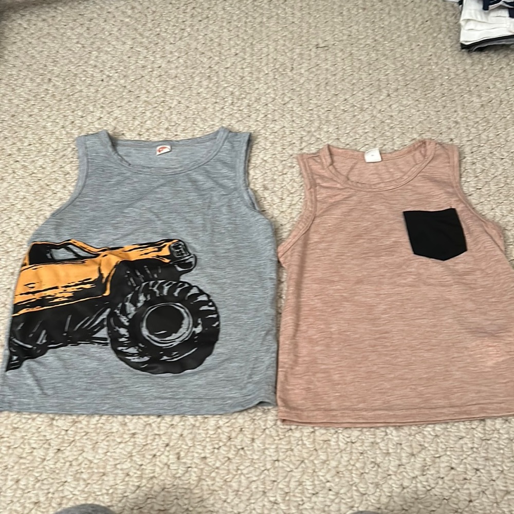 Tank tops boys toddler size 4t set of 2